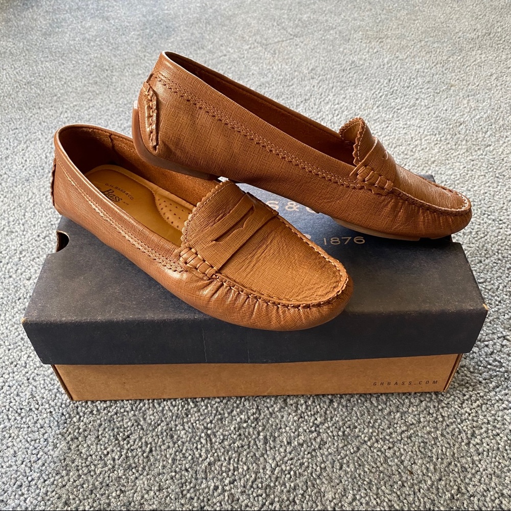 GH Bass Saffiano Penny Loafer